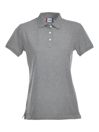 Kaufen grau-meliert Stretch Polo-Shirt | Premium Ladies