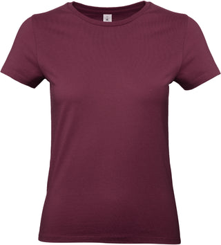 Kaufen burgundy Damen T-Shirt | #E190 | Warme Farben