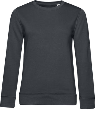 Kaufen asphalt Damen Sweater in Bio-Baumwolle | Organic Crew Neck | Neutrale Farben