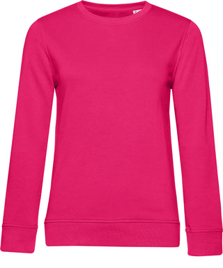 Kaufen magenta-pink Damen Sweater in Bio-Baumwolle | Organic Crew Neck | Farben