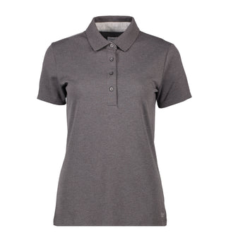 Kaufen dunkelgrau-meliert Exklusives Jersey Damen Polo-Shirt | S610