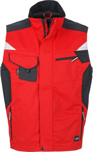 Kaufen red-black Workwear Gilet - Strong | JN 822