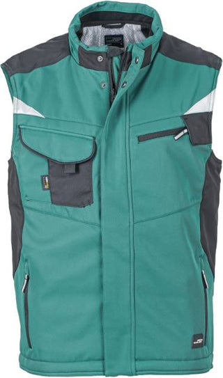 Kaufen dark-green-black Workwear Winter Softshell Gilet - Strong | JN 825