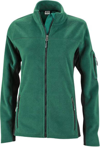 Kaufen dark-green-black Damen Workwear Microfleece Jacke - Strong | JN 841