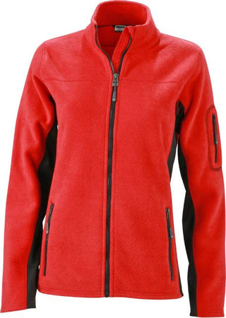 Kaufen red-black Damen Workwear Microfleece Jacke - Strong | JN 841