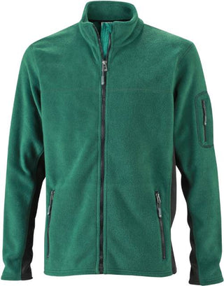 Kaufen dark-green-black Herren Workwear Microfleece Jacke - Strong | JN 842