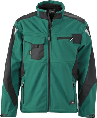 Kaufen dark-green-black Workwear Sommer Softshell Jacke - Strong | JN 844