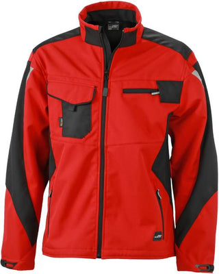 Kaufen red-black Workwear Sommer Softshell Jacke - Strong | JN 844
