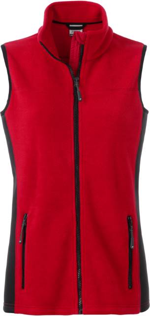 Kaufen red-black Damen Workwear Fleece Gilet - Strong | JN 855