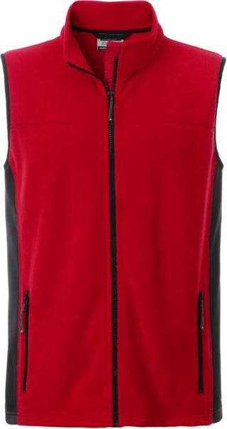 Kaufen red-black Herren Workwear Fleece Gilet - Strong | JN 856