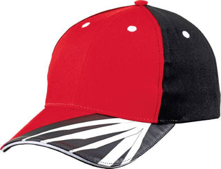 Kaufen red-black-white 6 Panel Workwear Kappe - Strong