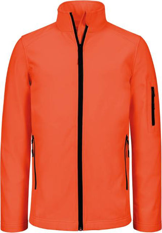 Kaufen fluorescent-orange Herren 3-Lagen Softshell Jacke | K 401