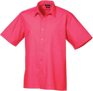 Kaufen hot-pink Popeline Hemd kurzarm | PR202 | Warme Farben