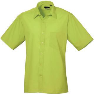 Kaufen lime Popeline Hemd kurzarm | PR202 | Kalte Farben