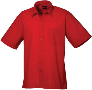 Kaufen red Popeline Hemd kurzarm | PR202 | Warme Farben