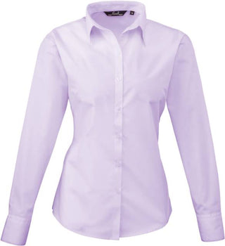 Kaufen lilac Popeline Bluse langarm | PR300 | Warme Farben