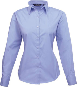 Kaufen mid-blue Popeline Bluse langarm | PR300 | Kalte Farben