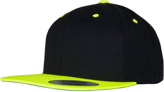 Kaufen black-neon-yellow 6 Panel Snapback Kappe | 6089