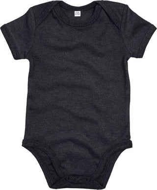 Kaufen charcoal-grey-melange Baby Body in Bio-Baumwolle | BZ 10